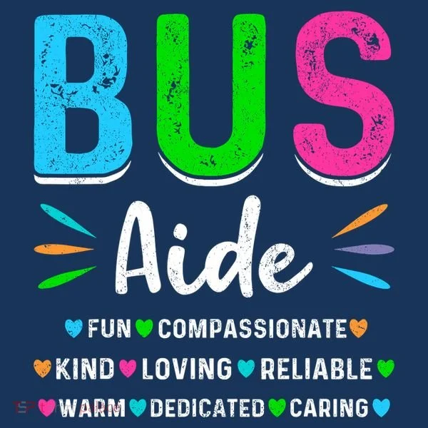 Bus Driver Aide Back To School Matching Group Squad Women's Long Sleeve Shirt