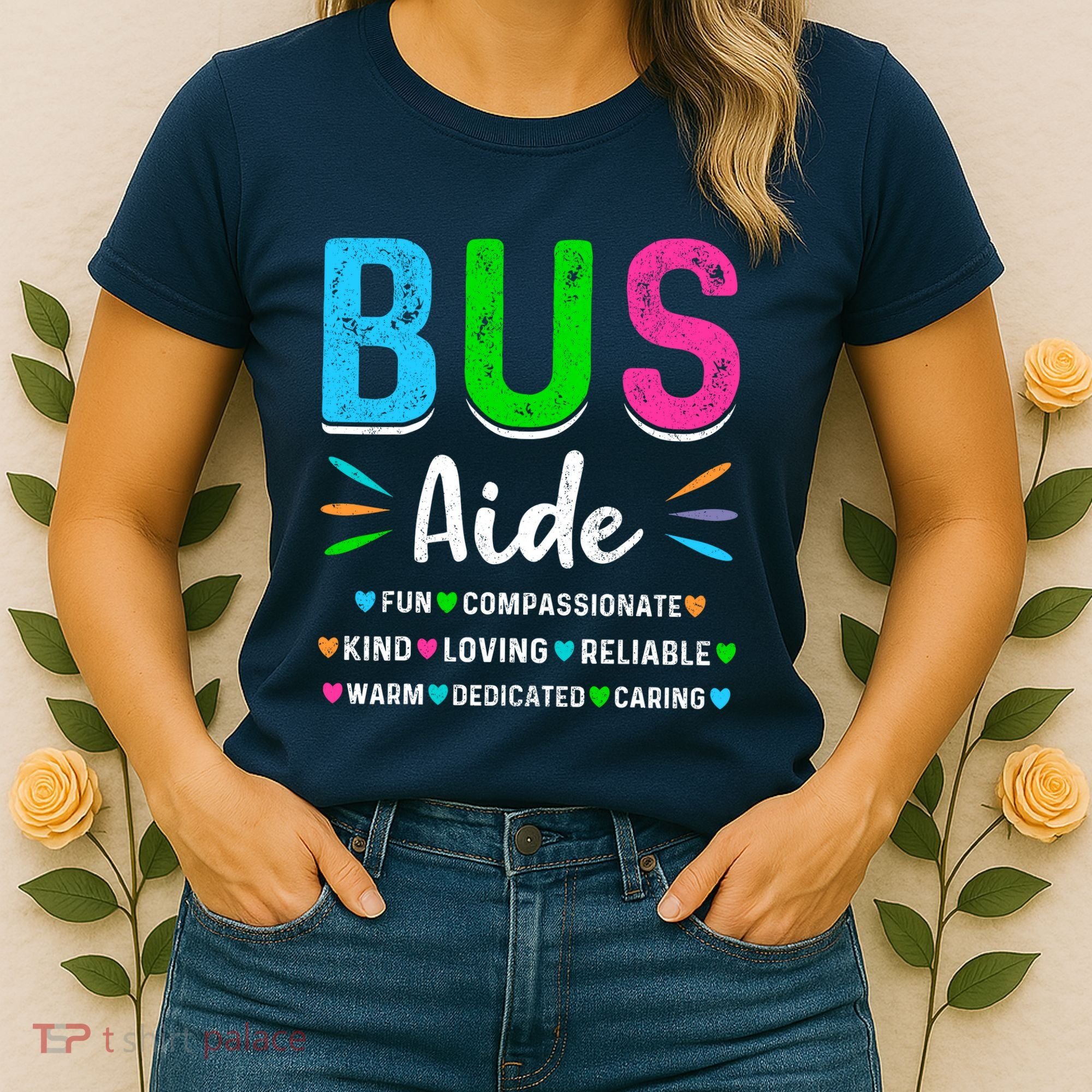 Bus Driver Aide Back To School Matching Group Squad Women's T-Shirt