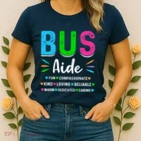 Bus Driver Aide Back To School Matching Group Squad Women's T-Shirt thumb 2