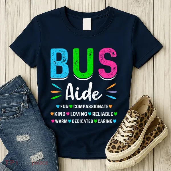 Bus Driver Aide Back To School Matching Group Squad Women's T-Shirt