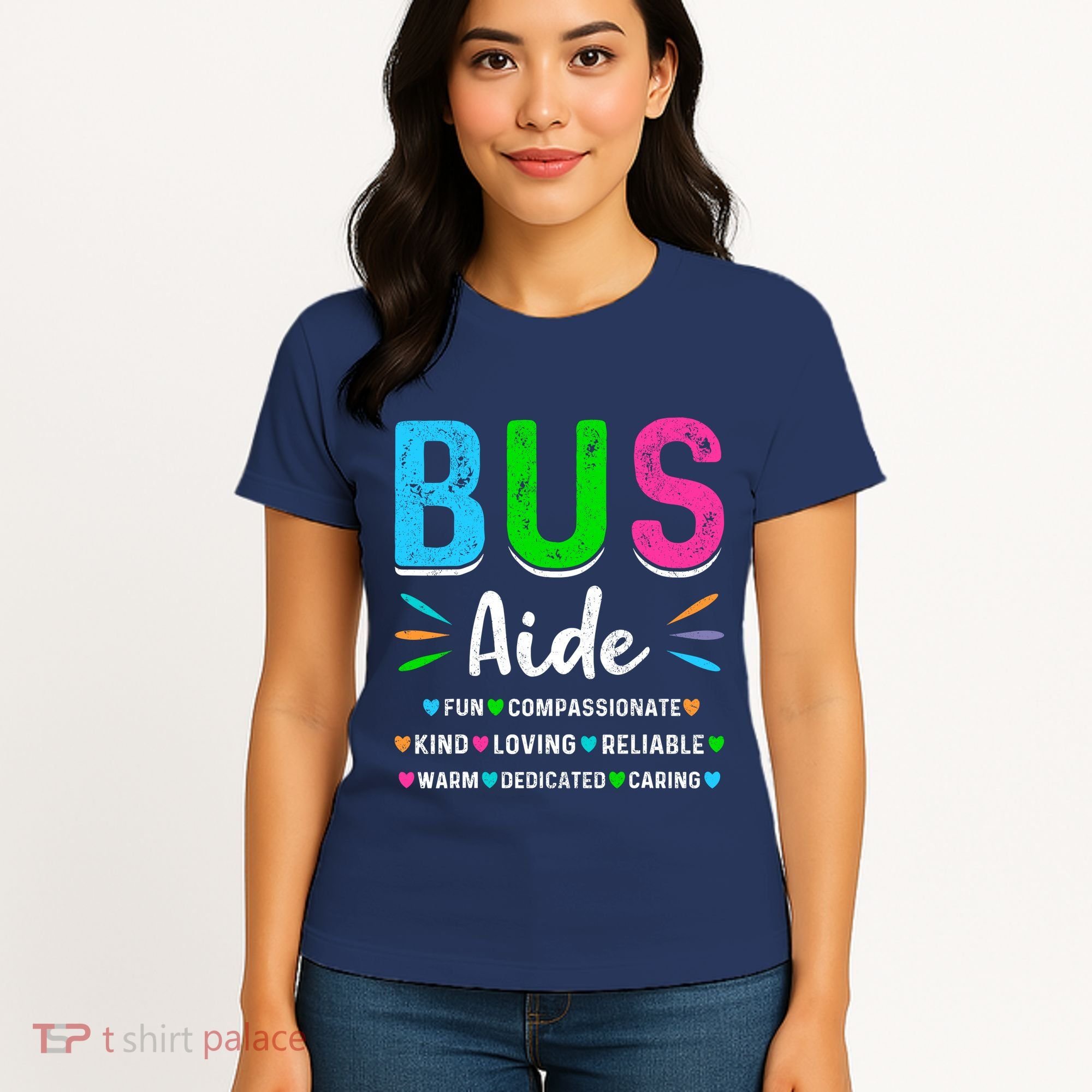 Bus Driver Aide Back To School Matching Group Squad Women's T-Shirt