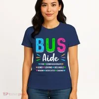 Bus Driver Aide Back To School Matching Group Squad Women's T-Shirt thumb 4