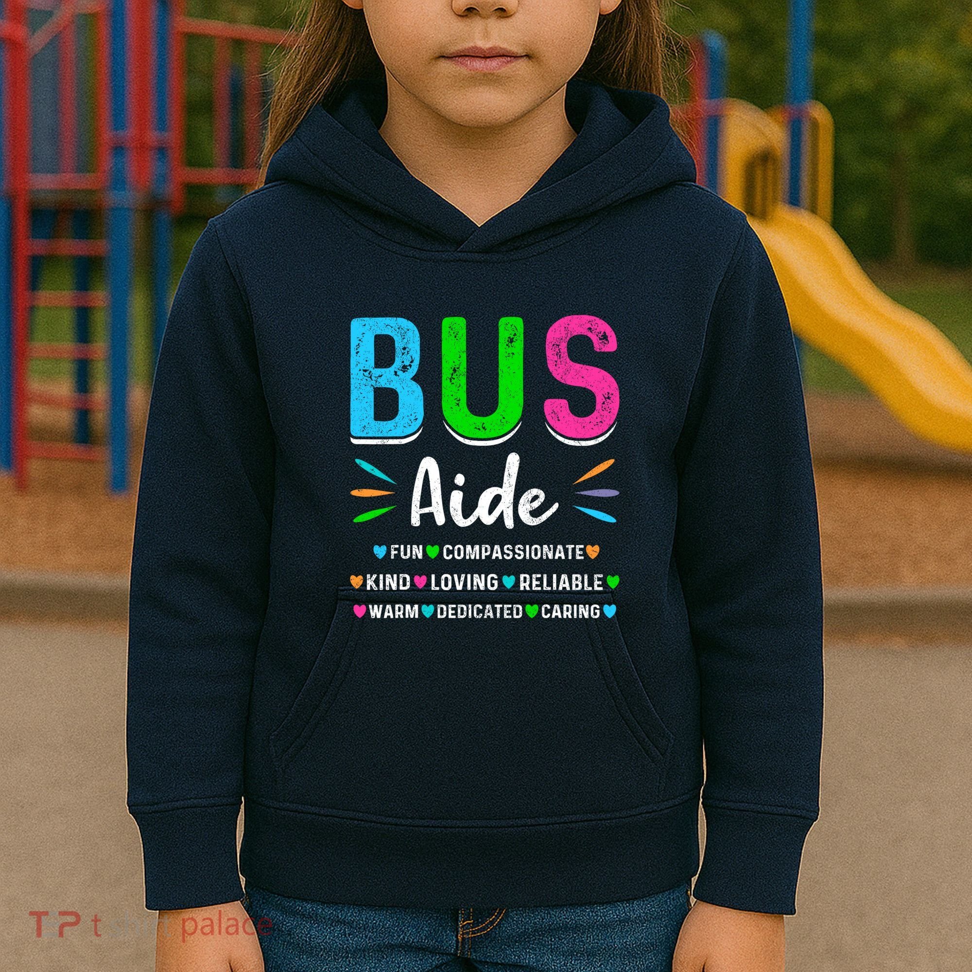 Bus Driver Aide Back To School Matching Group Squad Kids Hoodie