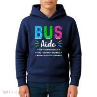 Bus Driver Aide Back To School Matching Group Squad Kids Hoodie thumb 4