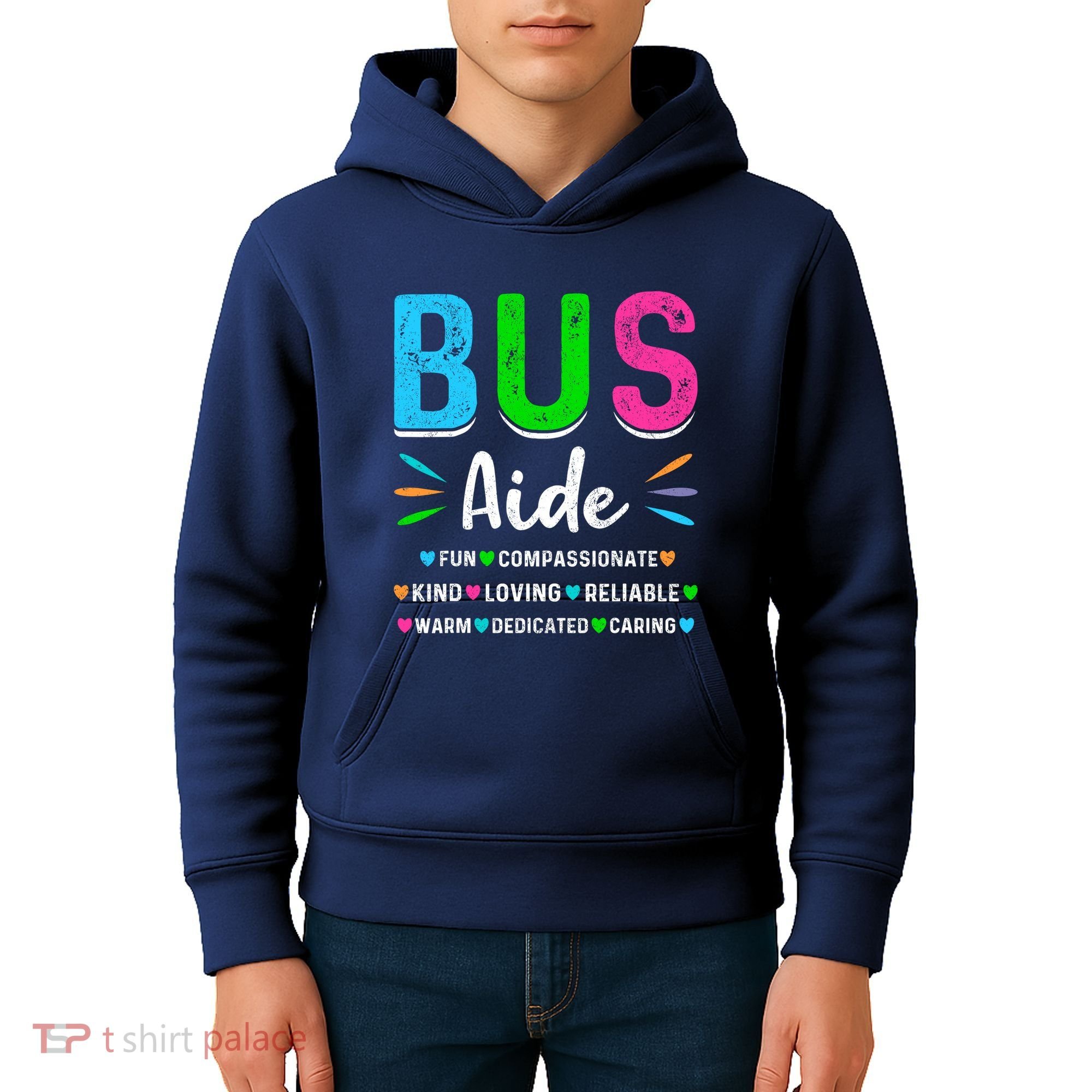 Bus Driver Aide Back To School Matching Group Squad Kids Hoodie