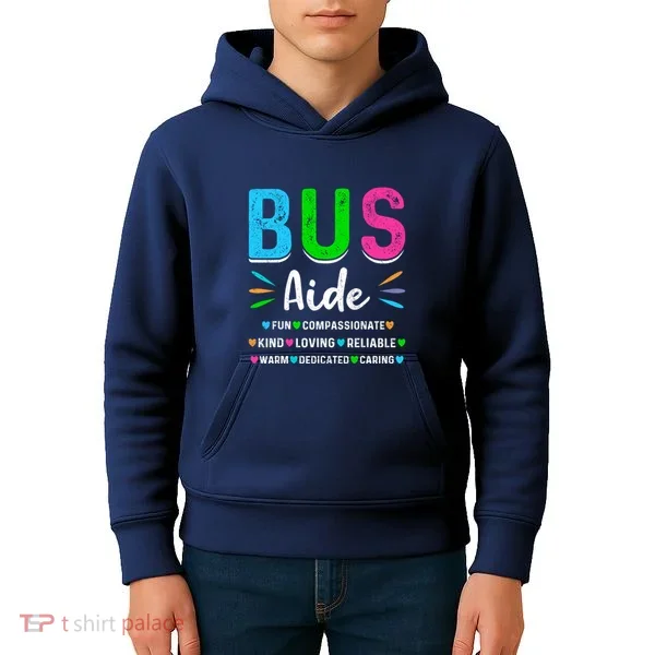 Bus Driver Aide Back To School Matching Group Squad Kids Hoodie