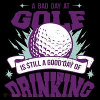 Bad Day At Golf Funny Backpack thumb 2