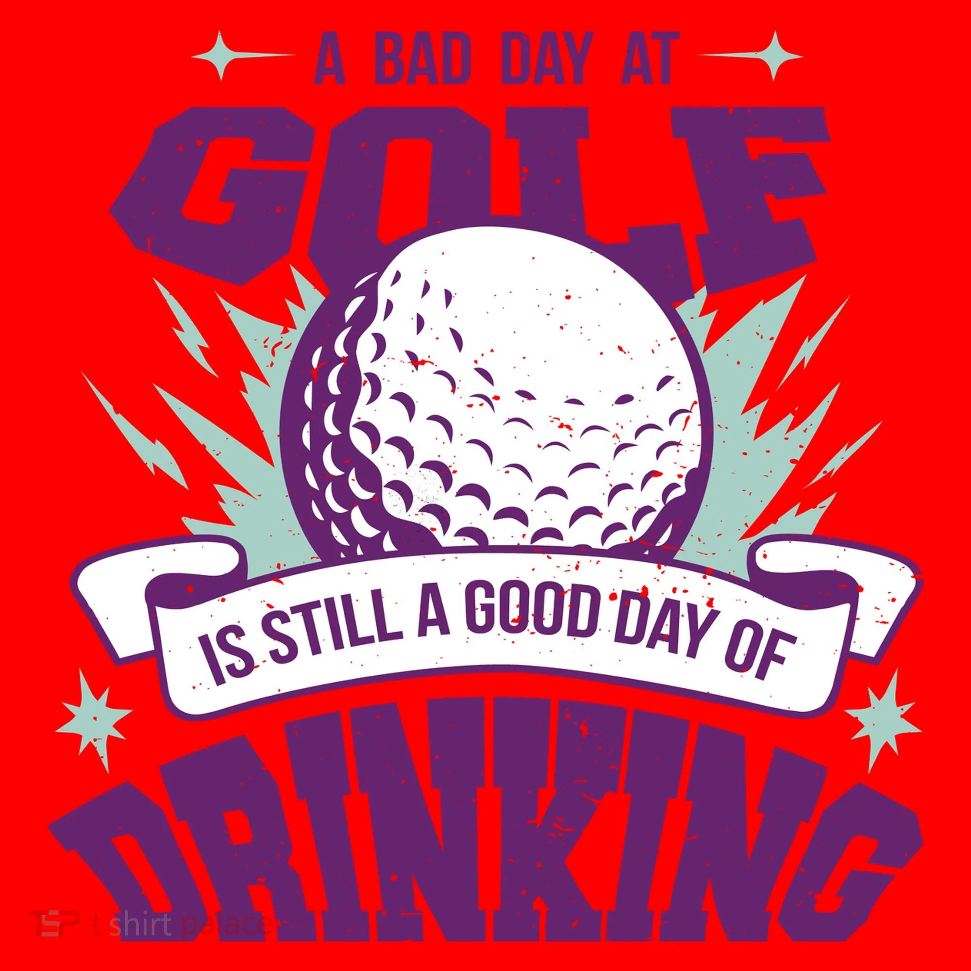 Bad Day At Golf Funny Santa Hat