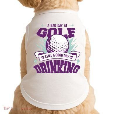 Bad Day At Golf Funny Doggie Tank