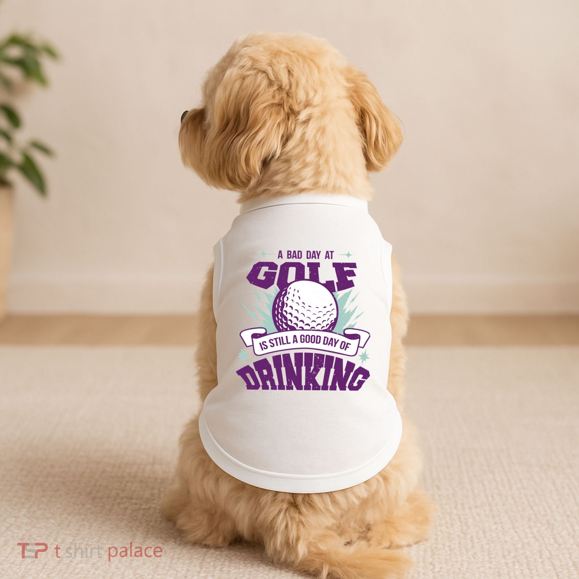 Bad Day At Golf Funny Doggie Tank