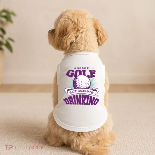 Bad Day At Golf Funny Doggie Tank