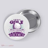 Bad Day At Golf Funny Button thumb 0