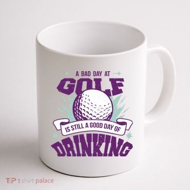 Bad Day At Golf Funny Coffee Mug back