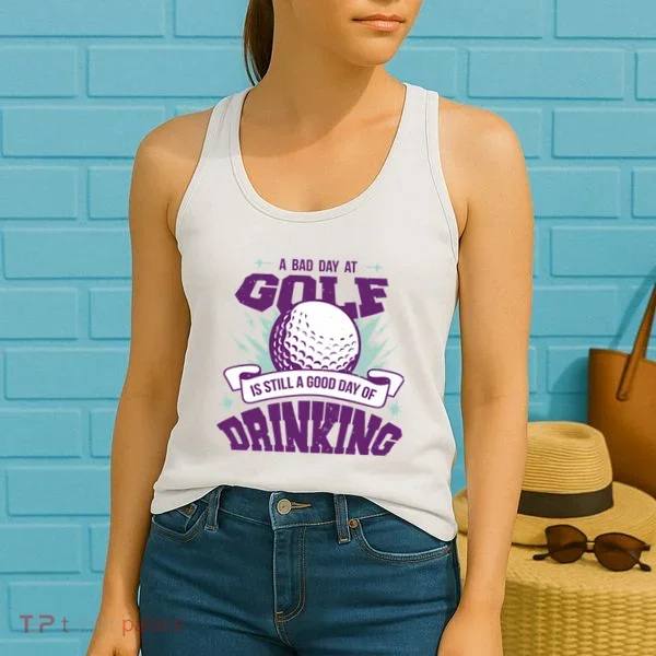 Bad Day At Golf Funny Women's Tank Top