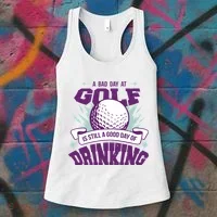 Bad Day At Golf Funny Women's Tank Top thumb 3