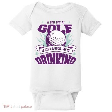 Bad Day At Golf Funny Baby Bodysuit