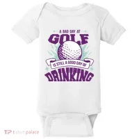 Bad Day At Golf Funny Baby Bodysuit thumb 0