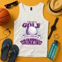 Bad Day At Golf Funny Tank Top thumb 4
