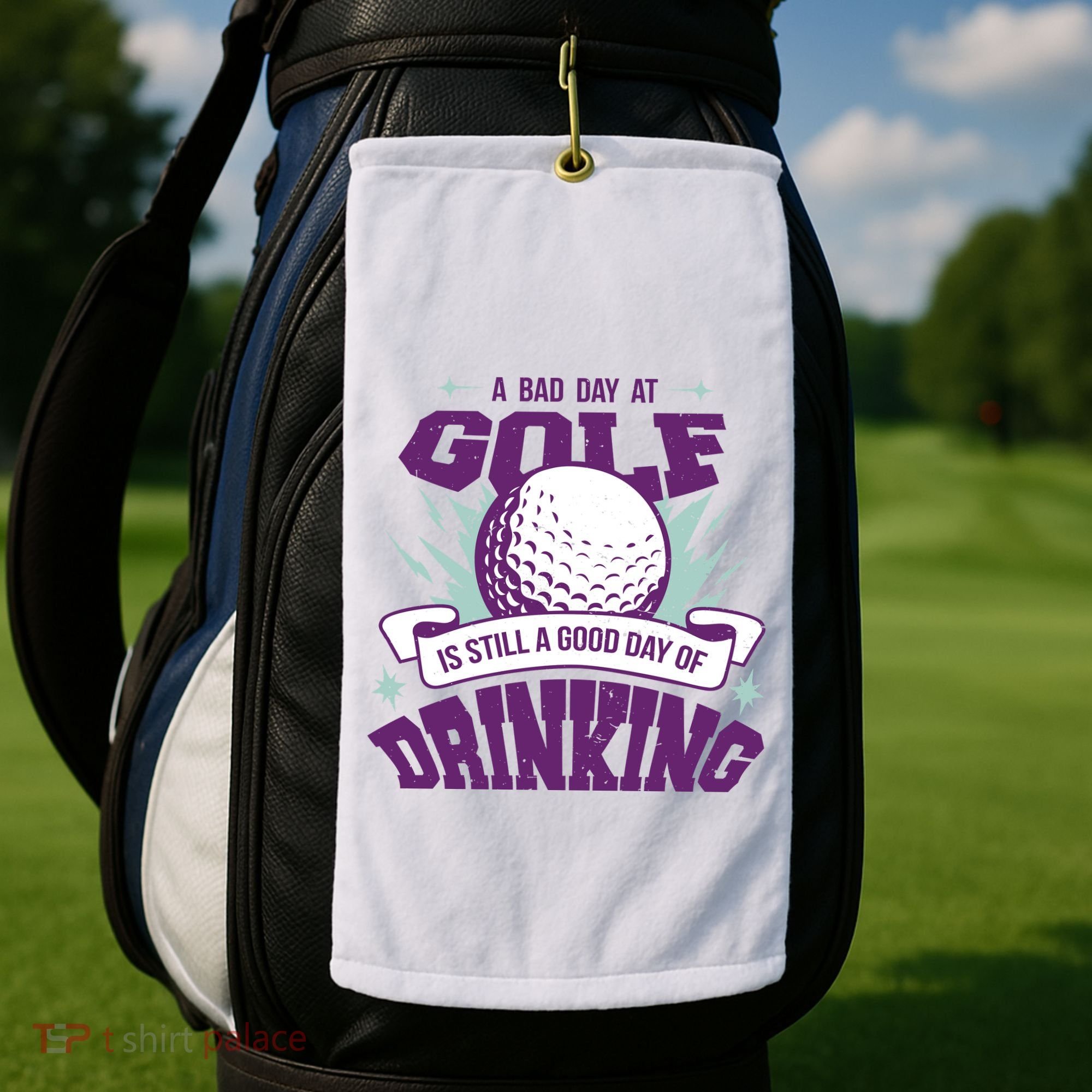 Bad Day At Golf Funny Golf Towel