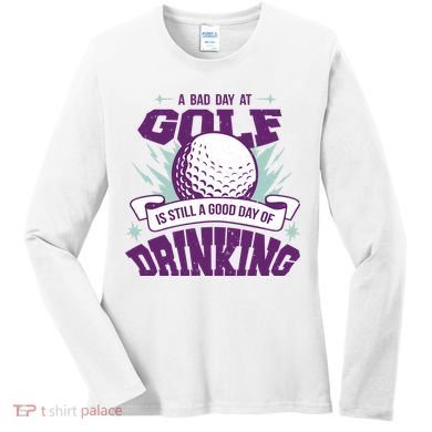 Bad Day At Golf Funny Women's Long Sleeve Shirt