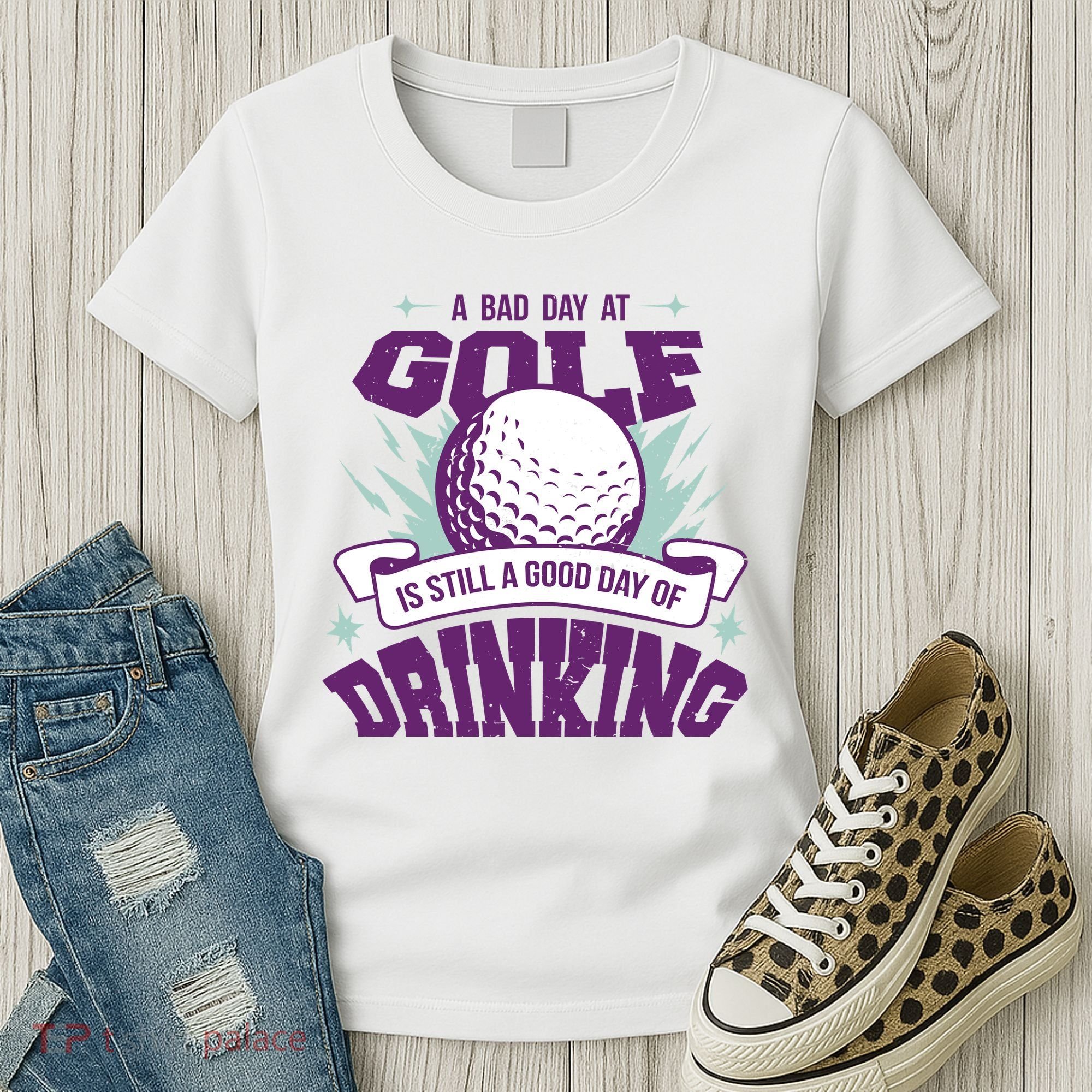 Bad Day At Golf Funny Women's T-Shirt