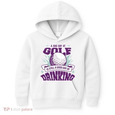Bad Day At Golf Funny Kids Hoodie