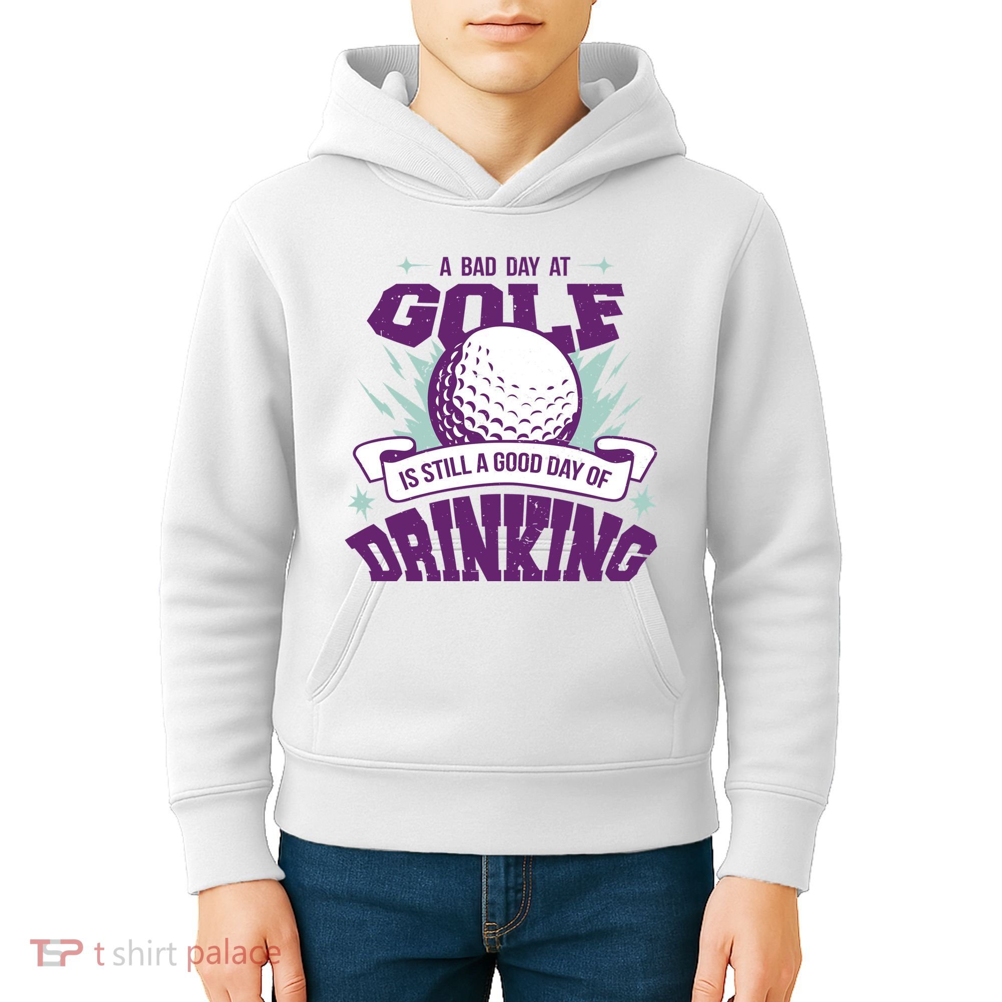 Bad Day At Golf Funny Kids Hoodie