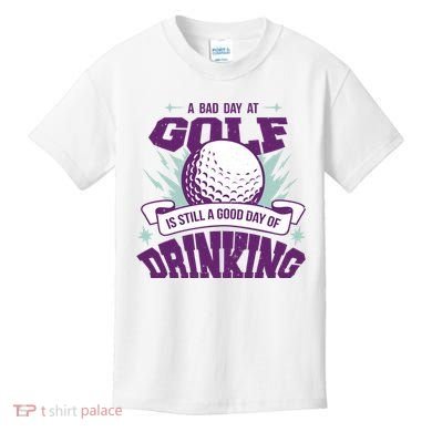 Bad Day At Golf Funny Kids T-Shirt