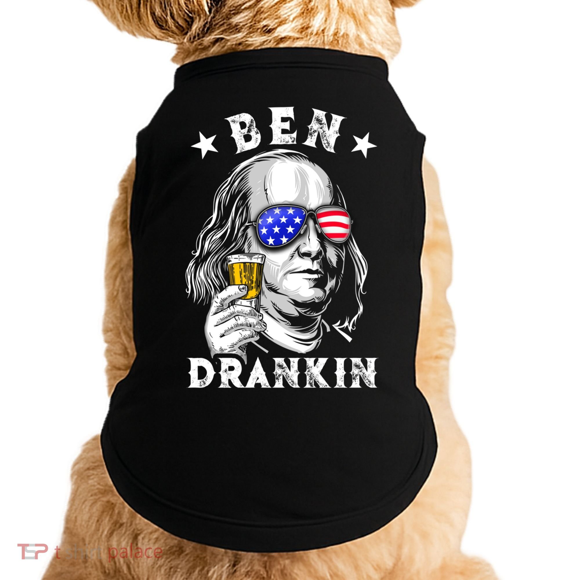 Ben Drankin Benjamin Franklin Funny Ing 4th Of July Usa Great Gift Doggie Tank