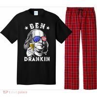 Ben Drankin Benjamin Franklin Funny Ing 4th Of July Usa Great Gift Pajama Set thumb 0