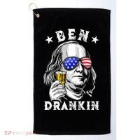 Ben Drankin Benjamin Franklin Funny Ing 4th Of July Usa Great Gift Golf Towel thumb 0