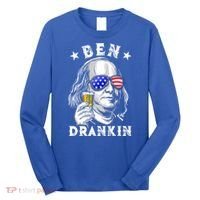 Ben Drankin Benjamin Franklin Funny Ing 4th Of July Usa Great Gift Long Sleeve Shirt thumb 0