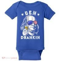 Ben Drankin Benjamin Franklin Funny Ing 4th Of July Usa Great Gift Baby Bodysuit thumb 0