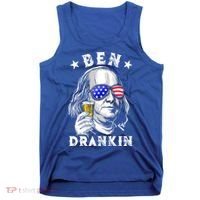 Ben Drankin Benjamin Franklin Funny Ing 4th Of July Usa Great Gift Tank Top thumb 0