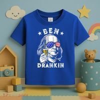 Ben Drankin Benjamin Franklin Funny Ing 4th Of July Usa Great Gift Toddler T-Shirt thumb 3