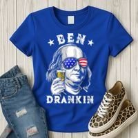 Ben Drankin Benjamin Franklin Funny Ing 4th Of July Usa Great Gift Women's T-Shirt thumb 3