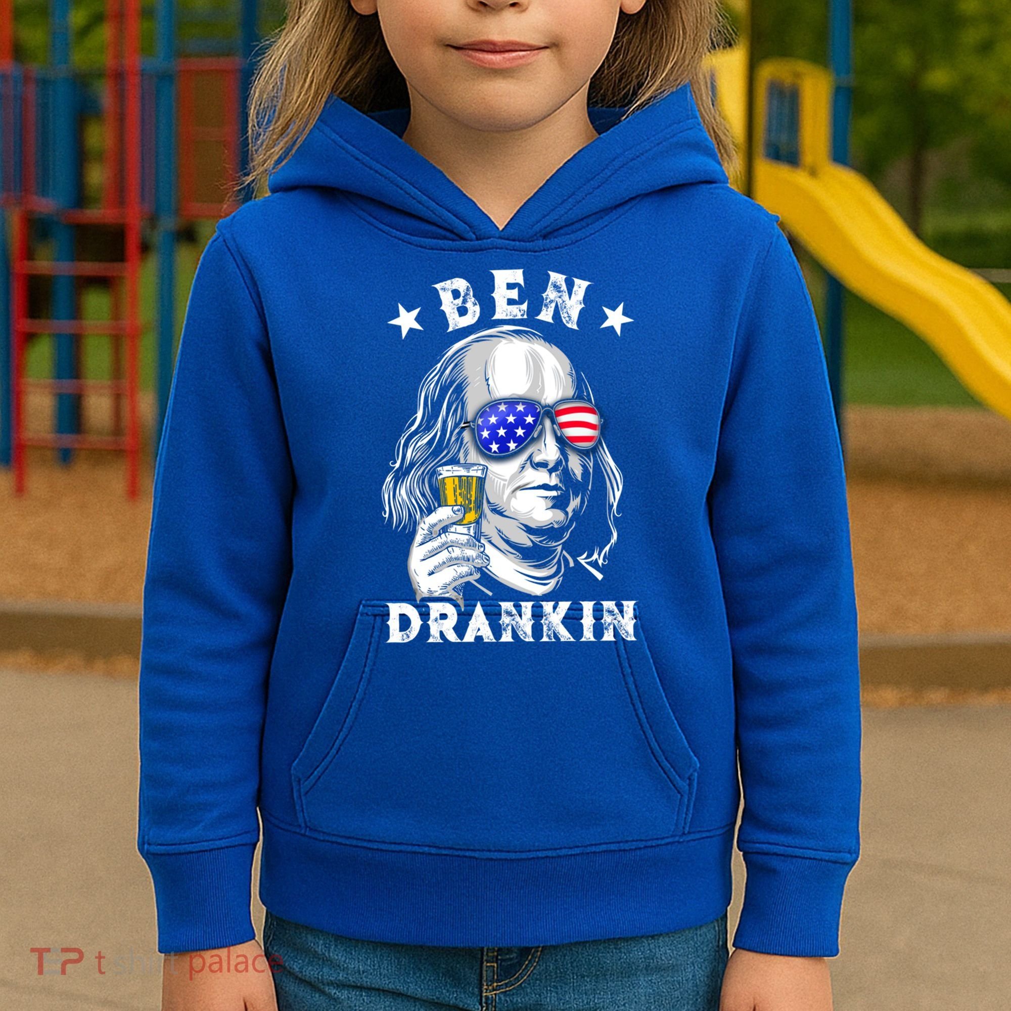 Ben Drankin Benjamin Franklin Funny Ing 4th Of July Usa Great Gift Kids Hoodie