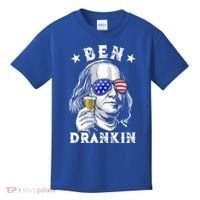 Ben Drankin Benjamin Franklin Funny Ing 4th Of July Usa Great Gift Kids T-Shirt thumb 0