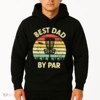 Best Dad By Par Funny Disc Golf Frisbee Golfer Father's Day Hoodie thumb 2