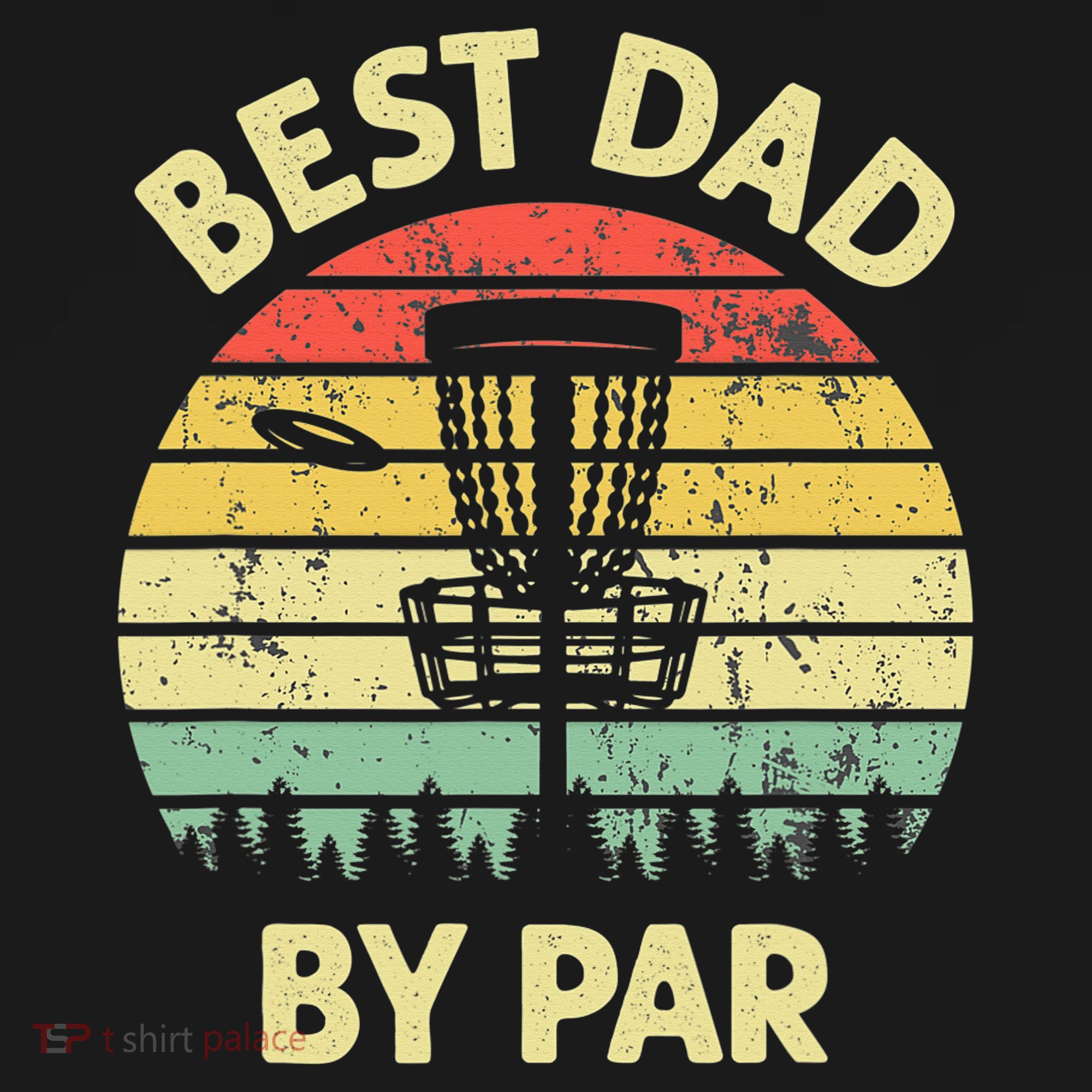 Best Dad By Par Funny Disc Golf Frisbee Golfer Father's Day Sweatshirt