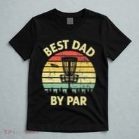 Best Dad By Par Funny Disc Golf Frisbee Golfer Father's Day T-Shirt thumb 5