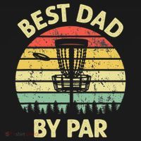 Best Dad By Par Funny Disc Golf Frisbee Golfer Father's Day Mousepad thumb 1