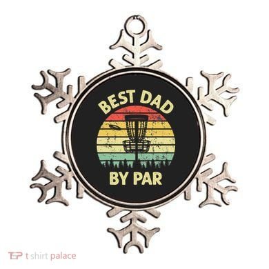 Best Dad By Par Funny Disc Golf Frisbee Golfer Father's Day Ornament