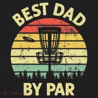 Best Dad By Par Funny Disc Golf Frisbee Golfer Father's Day Hat thumb 2