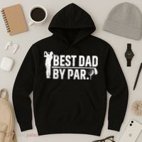 Best Dad By Par Funny Golf Daddy Fathers Day Birthday Gifts Hoodie thumb 3