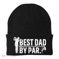 Best Dad By Par Funny Golf Daddy Fathers Day Birthday Gifts Beanie thumb 0