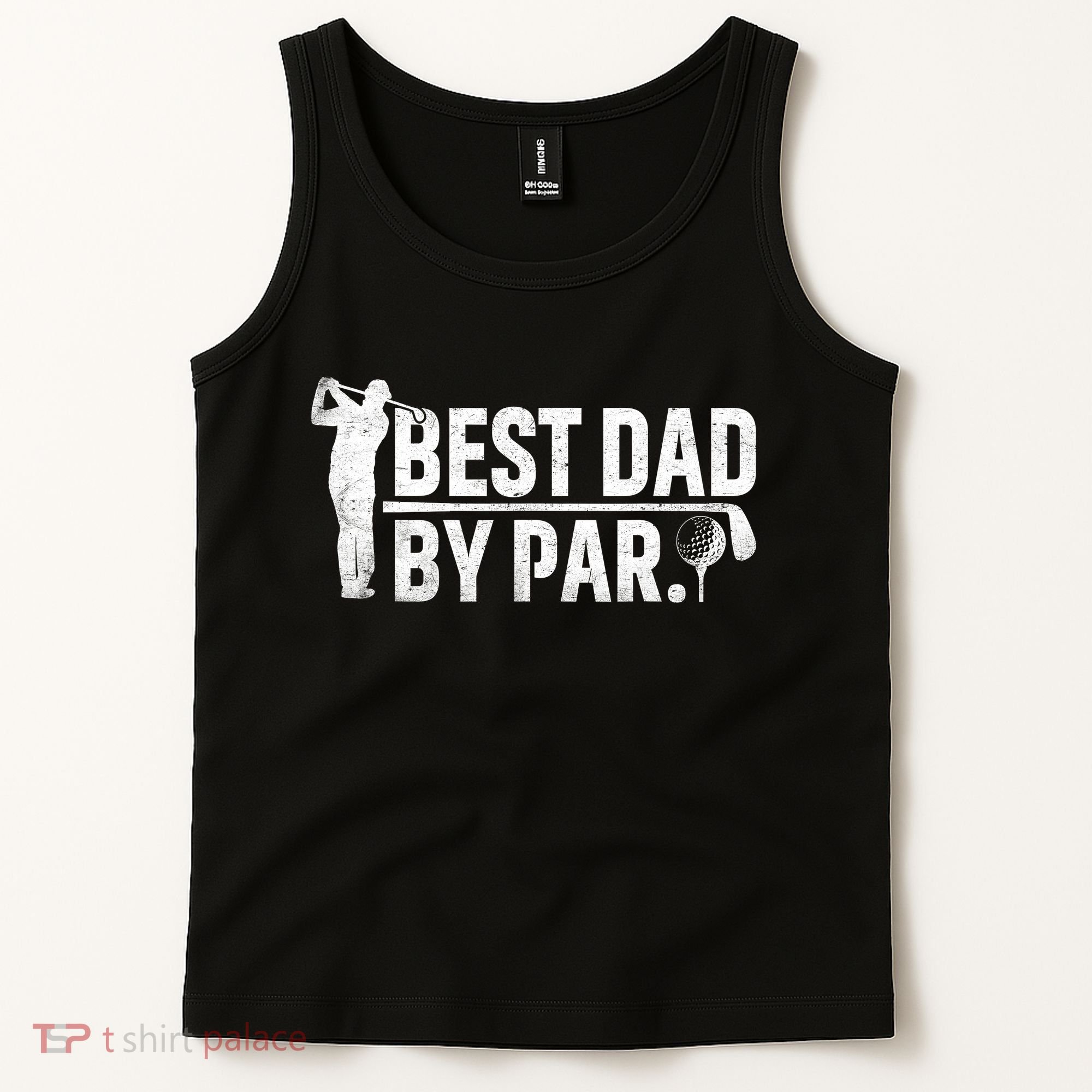 Best Dad By Par Funny Golf Daddy Fathers Day Birthday Gifts Tank Top