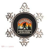 Bigfoot DoesnT Believe In You Either Ornament thumb 0
