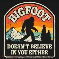 Bigfoot DoesnT Believe In You Either Ornament thumb 1