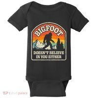 Bigfoot DoesnT Believe In You Either Baby Bodysuit thumb 0